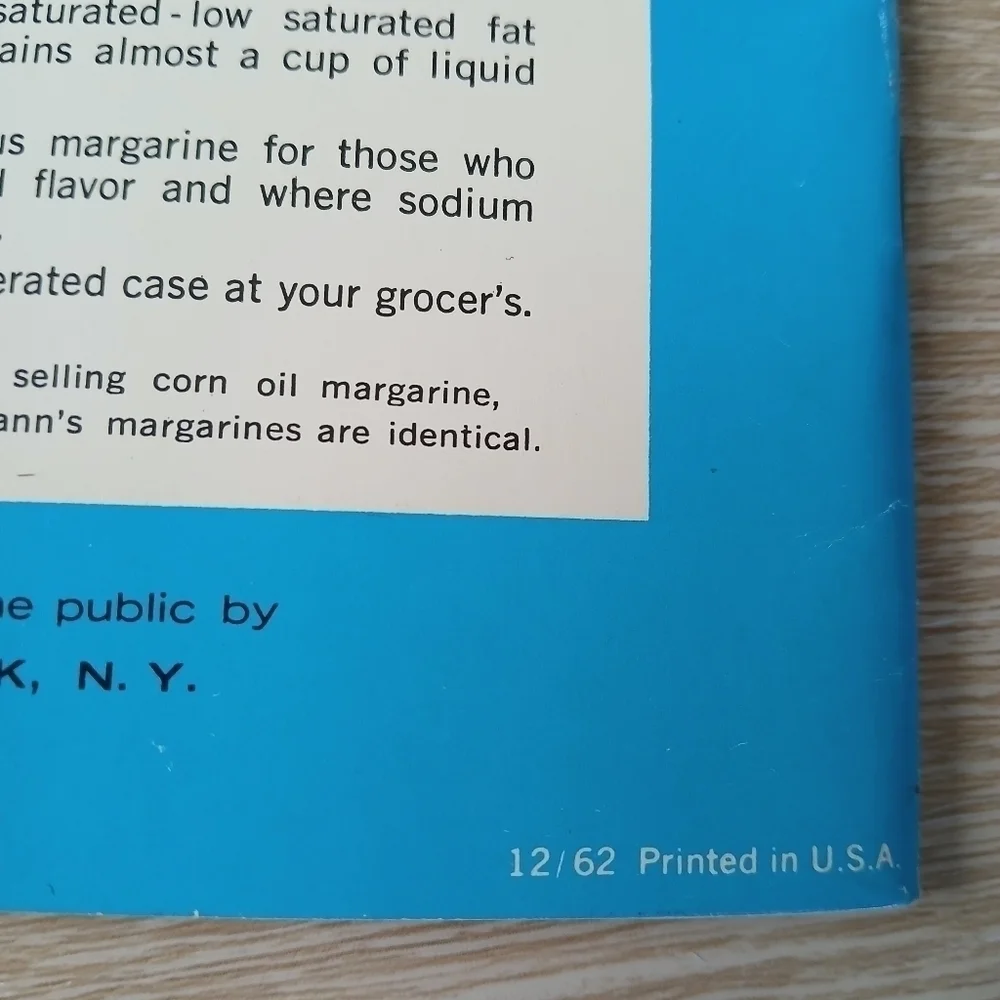 Vintage Pamphlet 1962 Booklet Fleischmann's Low-Sodium Diet Rare Item